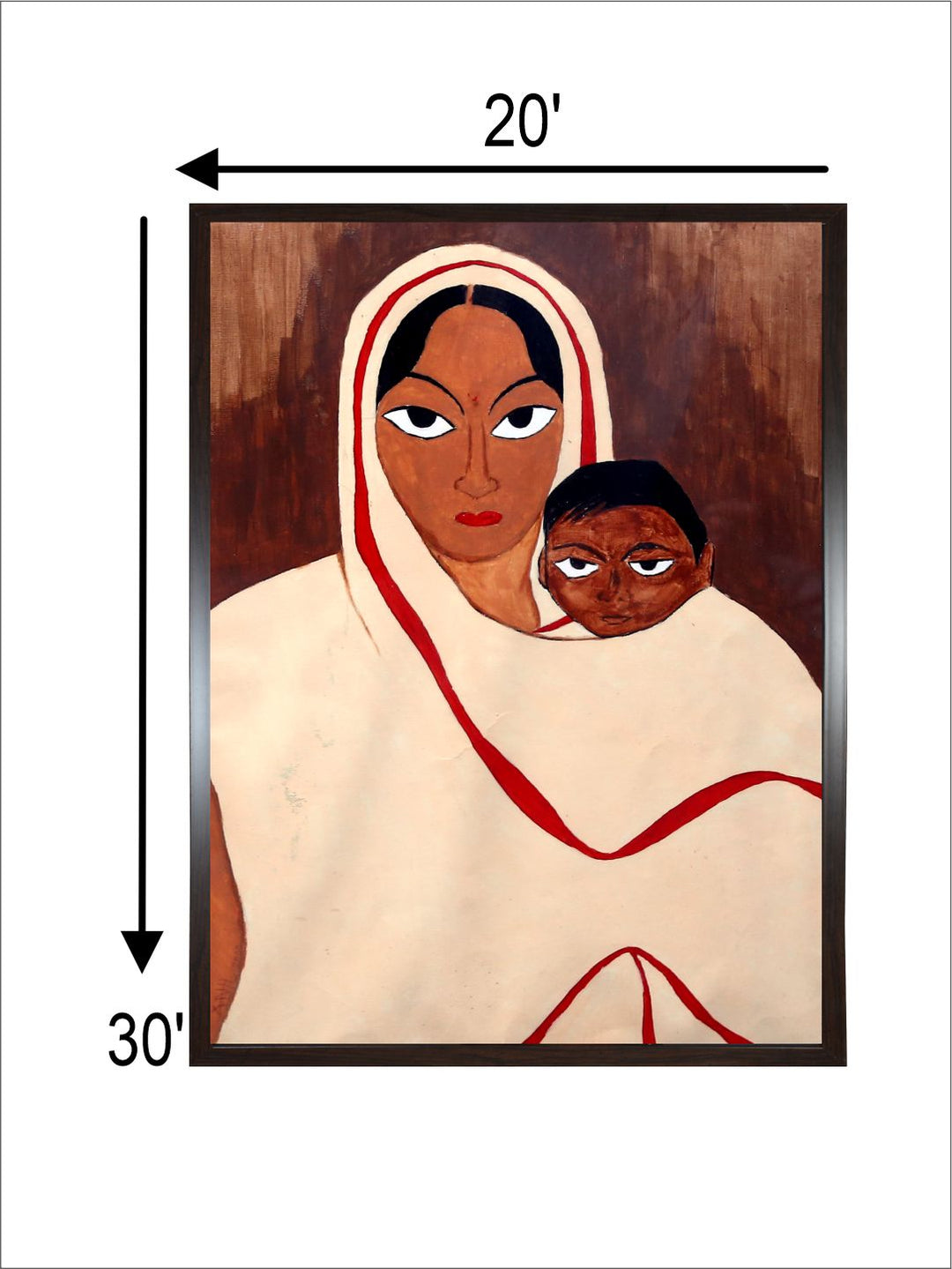 "Indian Folk Painting Wall Art''