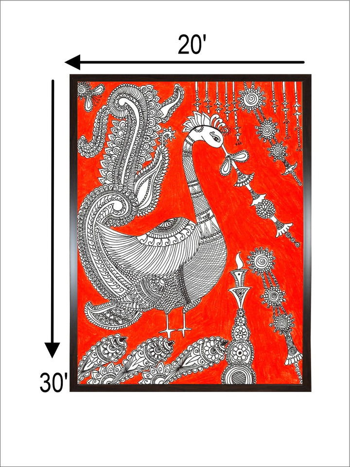 "Kalamkari Painting Wall Art''