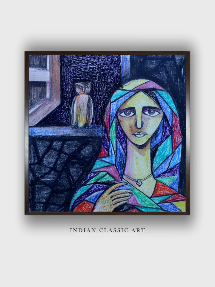 "Indian Folk Painting Wall Art''
