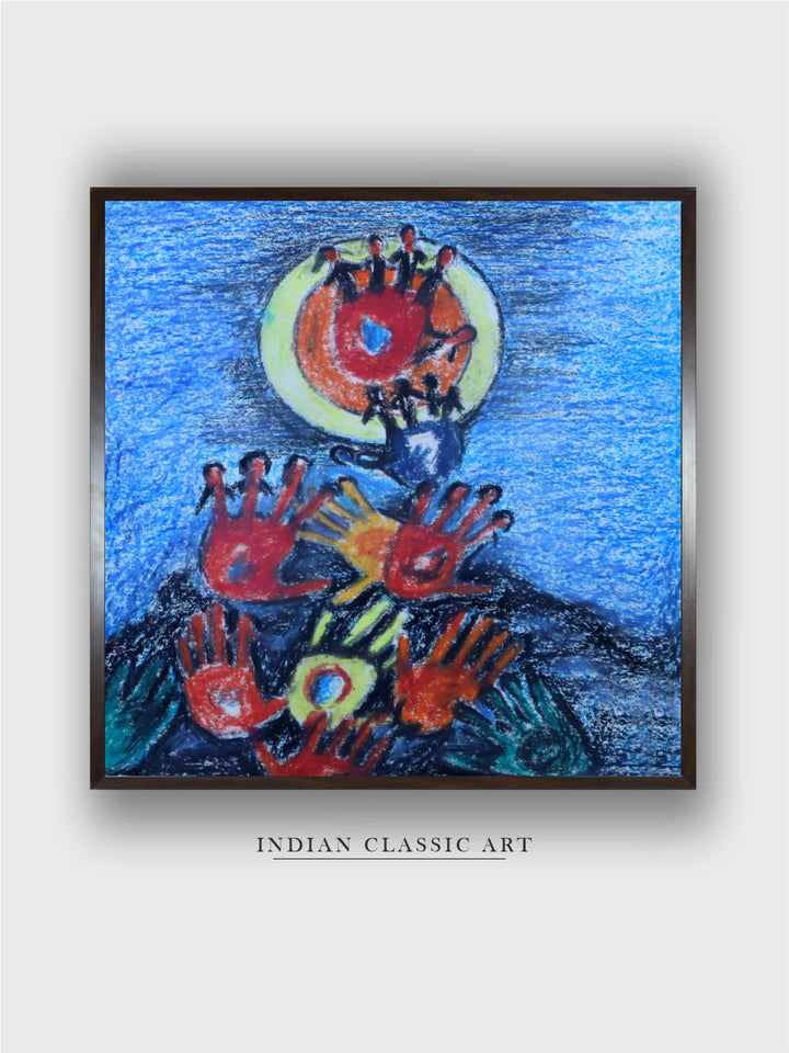 "Indian Folk Painting Wall Art''