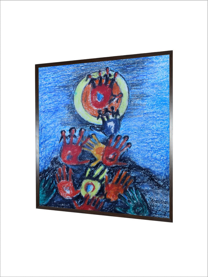 "Indian Folk Painting Wall Art''