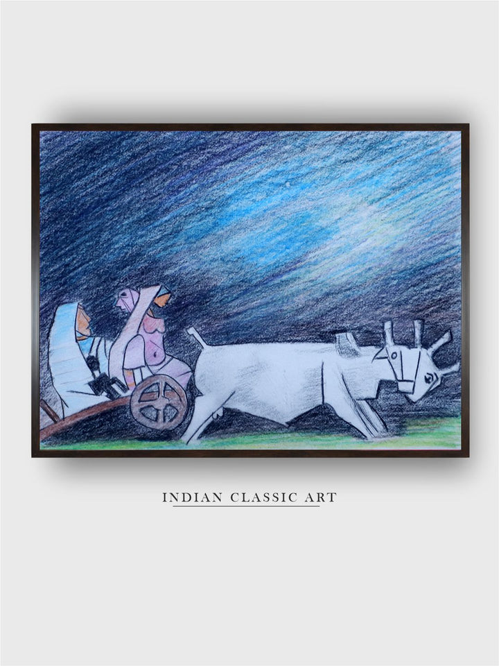 "Indian Folk Painting Wall Art''