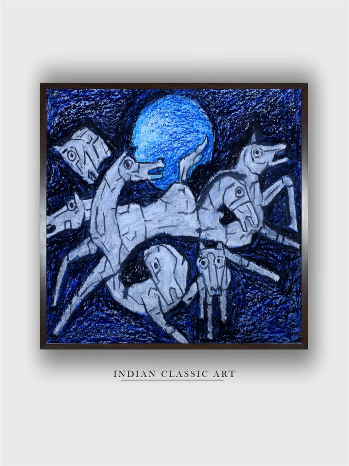 "Indian Folk Painting Wall Art''