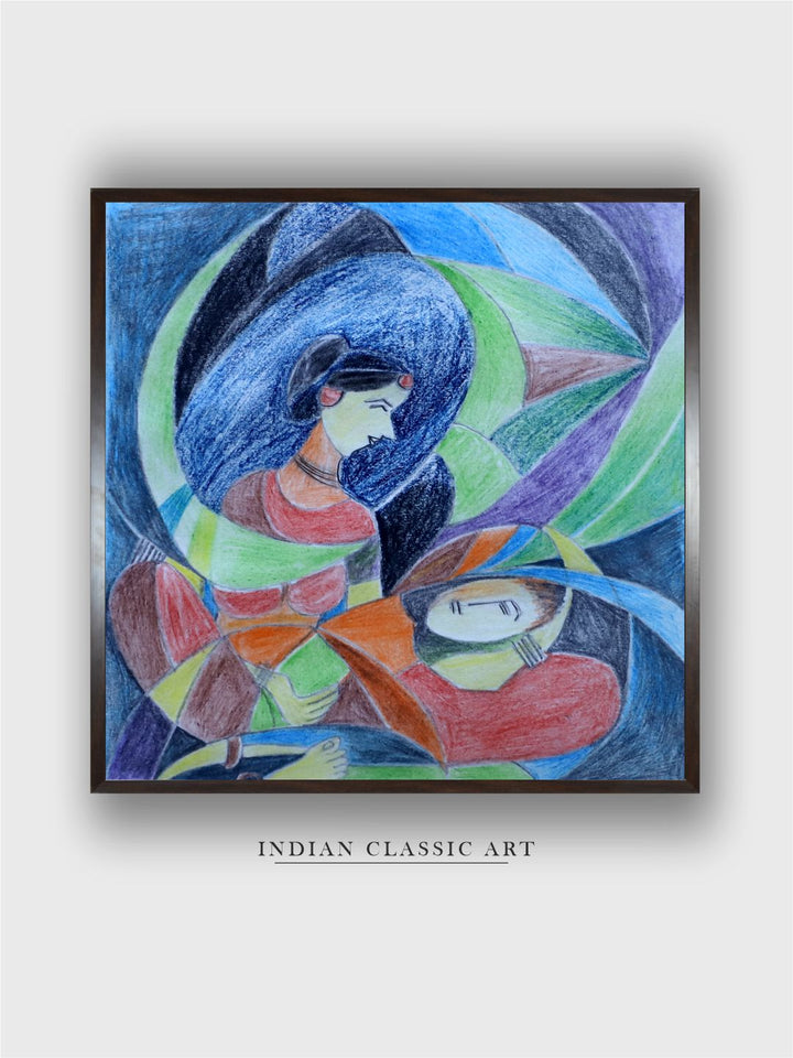 "Indian Folk Painting Wall Art''