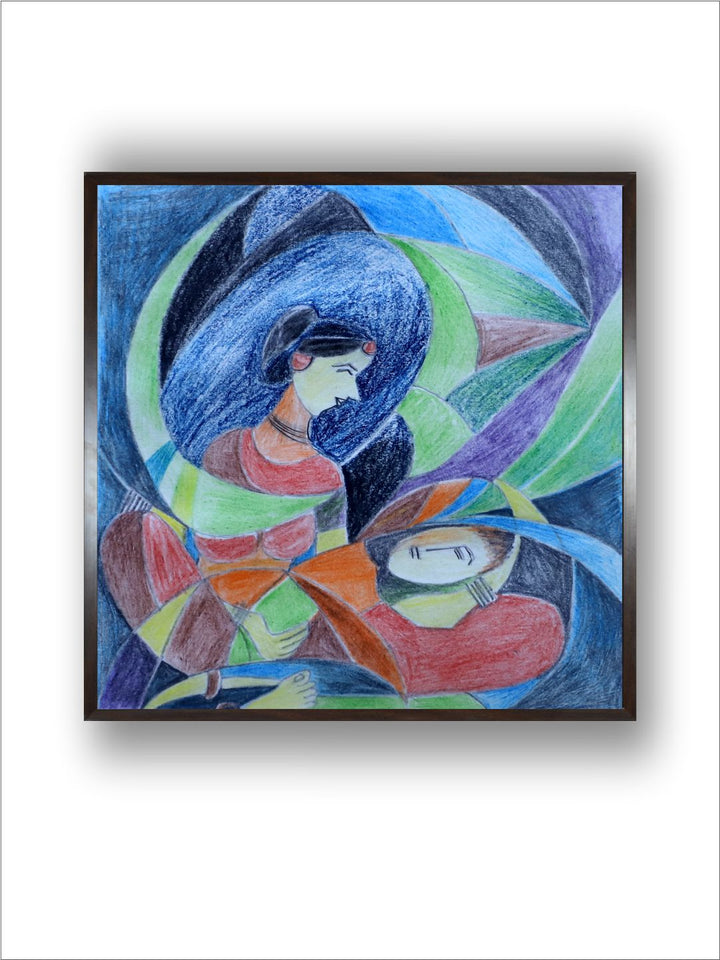 "Indian Folk Painting Wall Art''