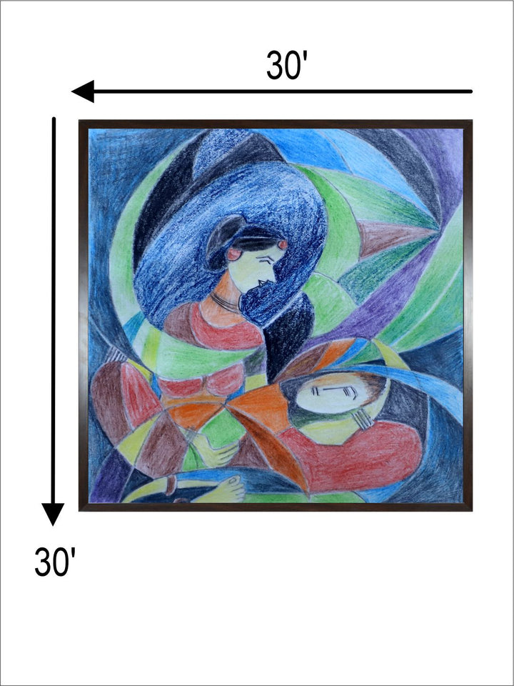 "Indian Folk Painting Wall Art''