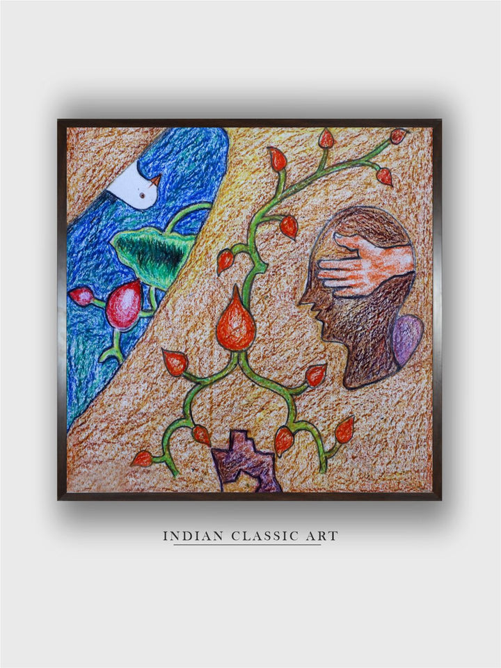 "Indian Folk Painting Wall Art''