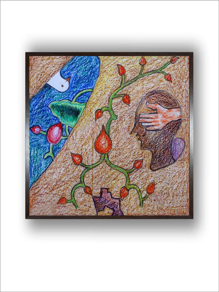 "Indian Folk Painting Wall Art''