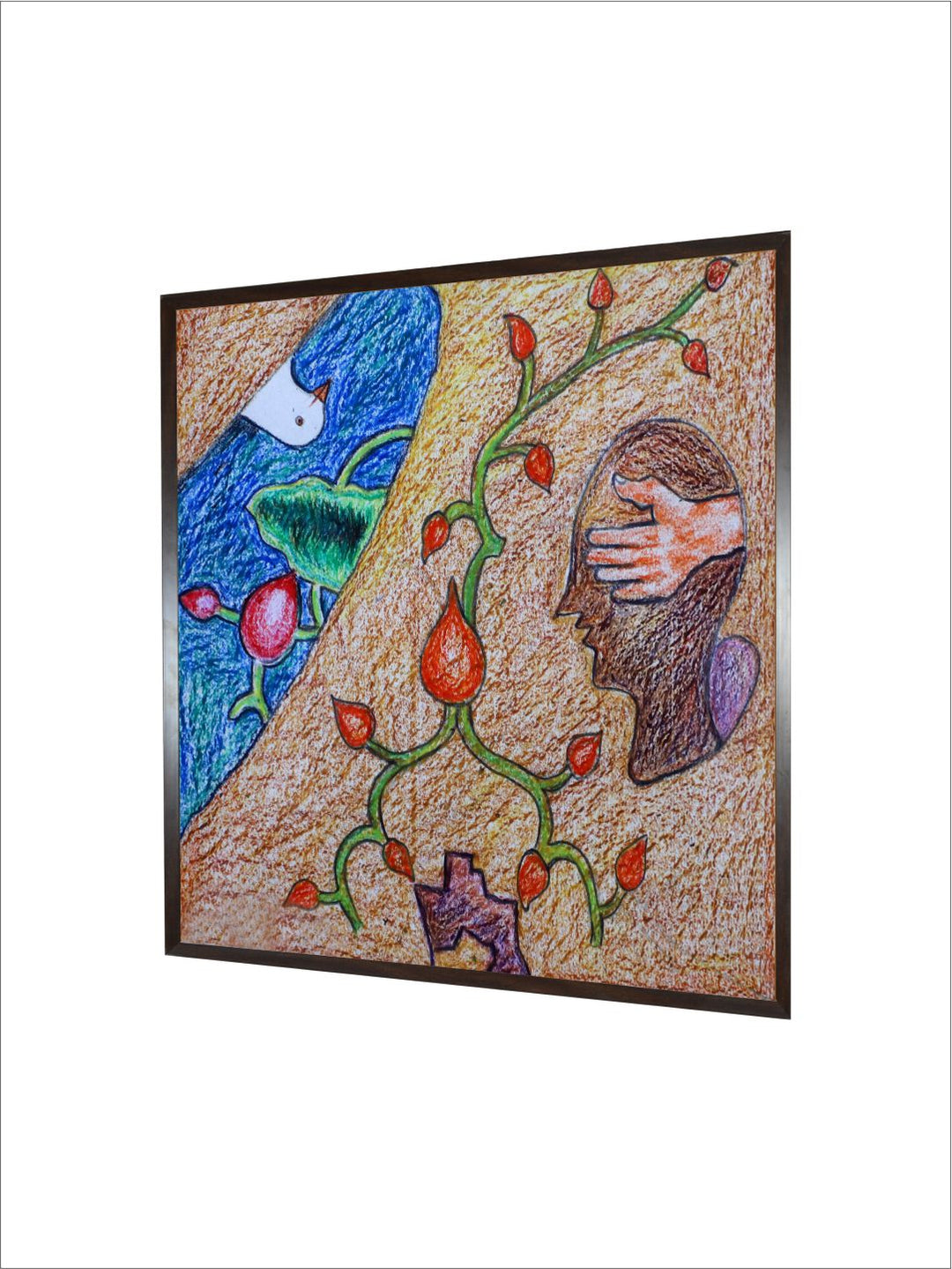 "Indian Folk Painting Wall Art''