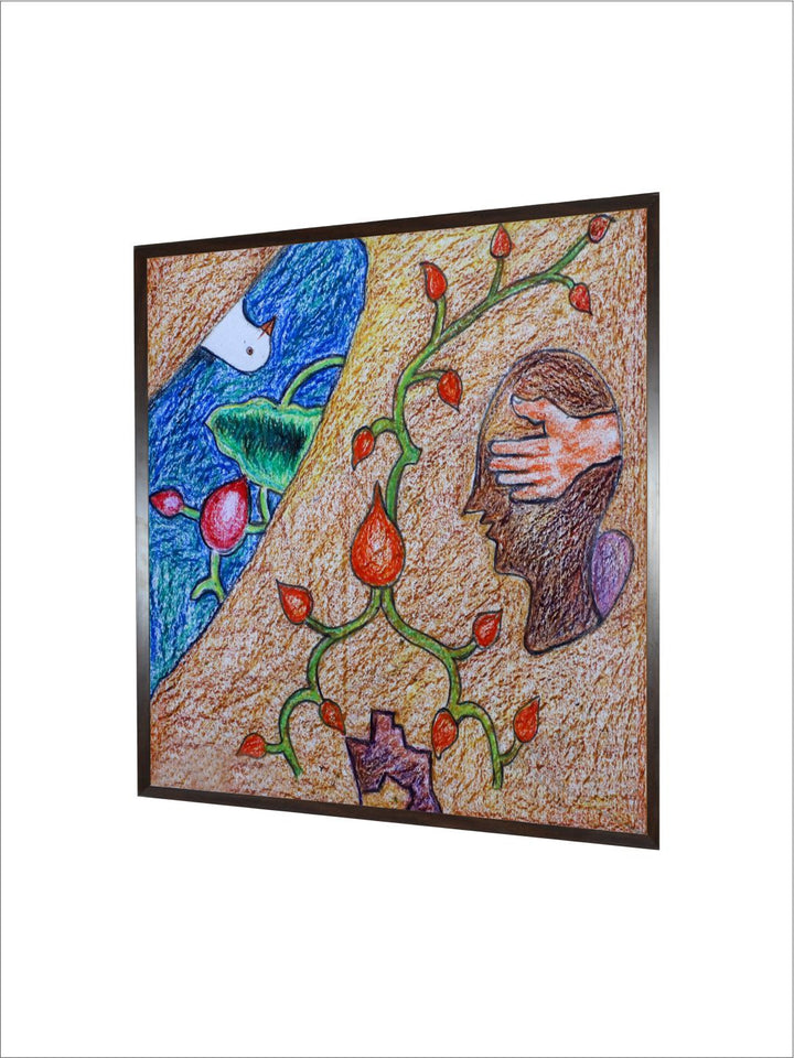 "Indian Folk Painting Wall Art''