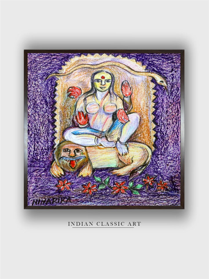 "Indian Folk Painting Wall Art''
