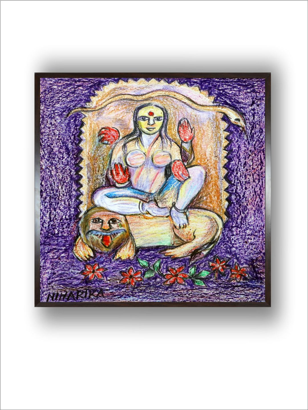 "Indian Folk Painting Wall Art''