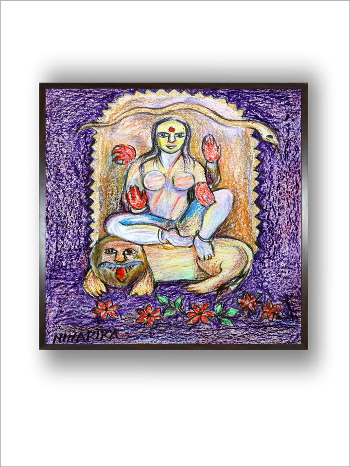 "Indian Folk Painting Wall Art''