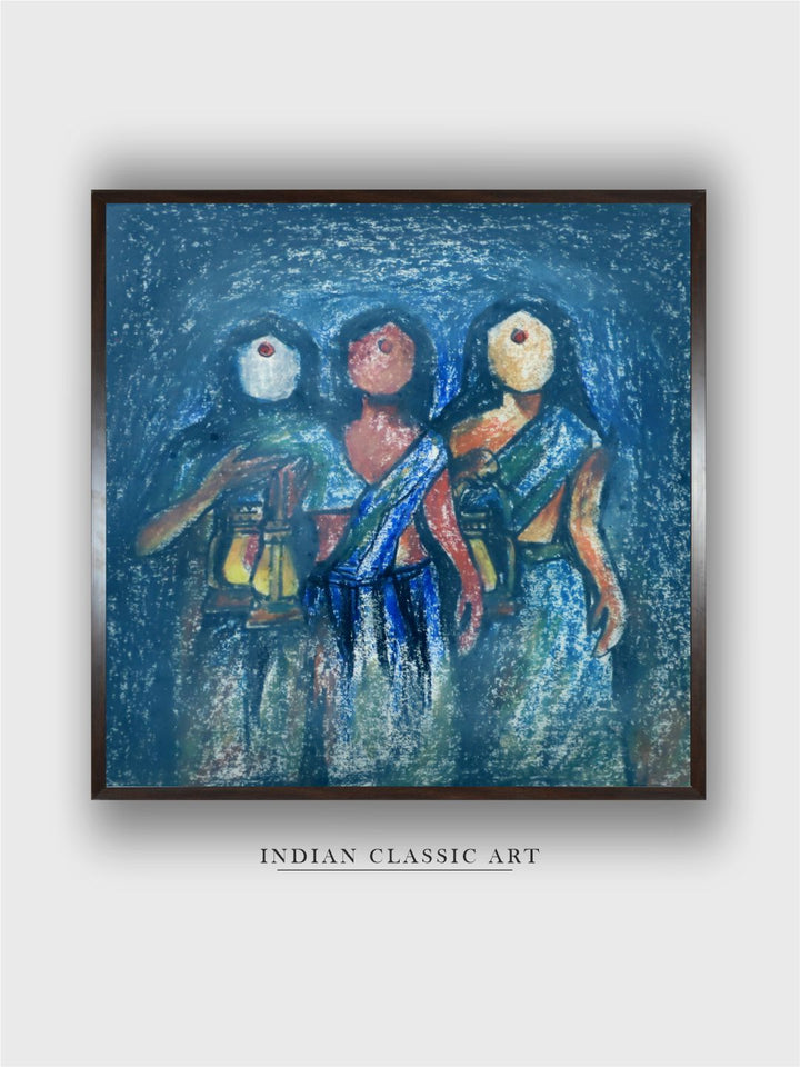 "Indian Folk Painting Wall Art''