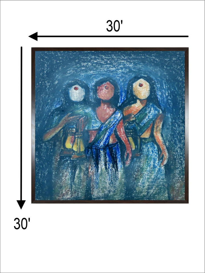 "Indian Folk Painting Wall Art''