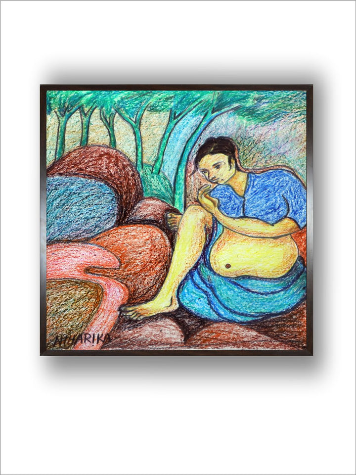 "Indian Folk Painting Wall Art''