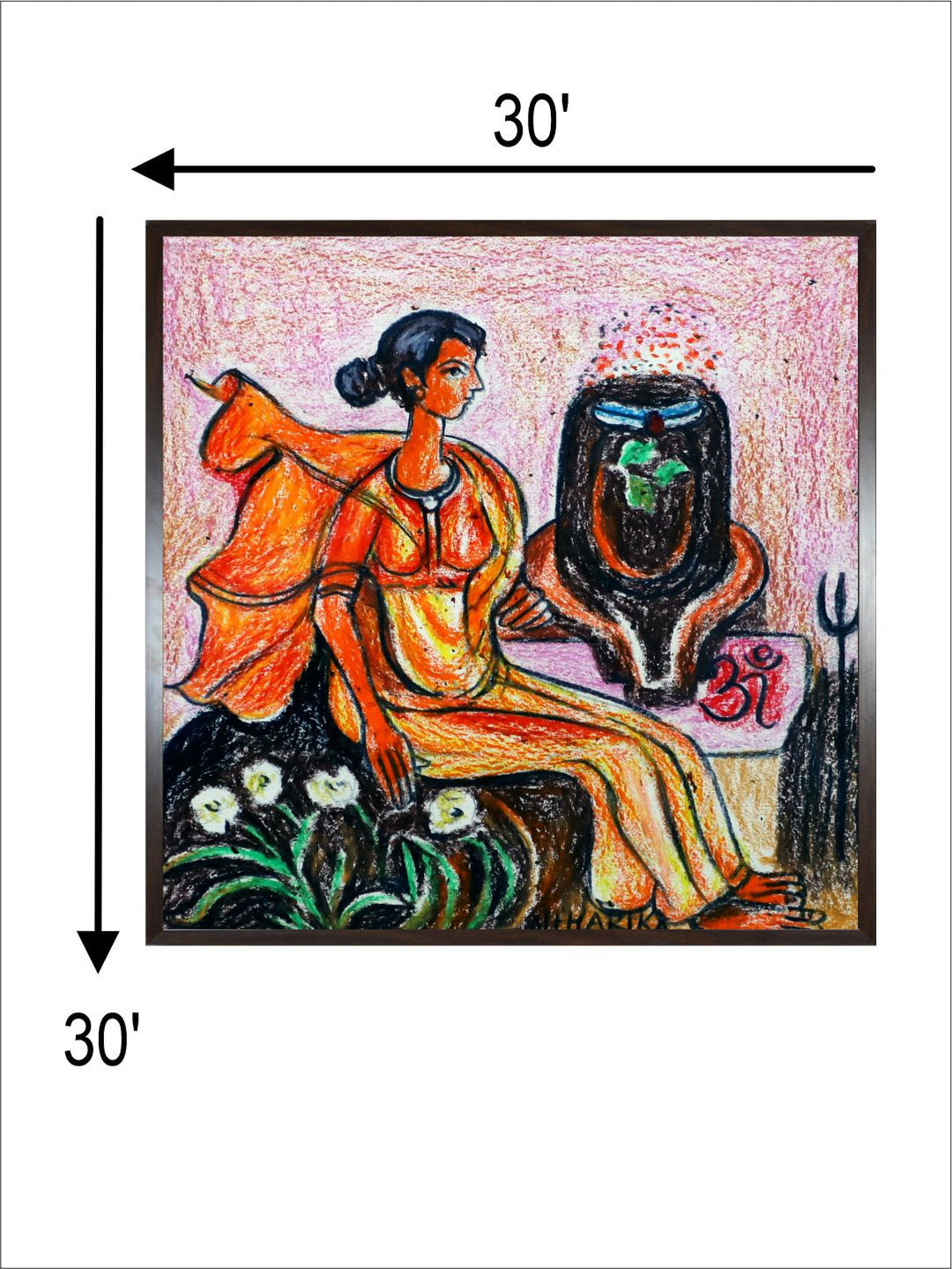 "Indian Folk Painting Wall Art''