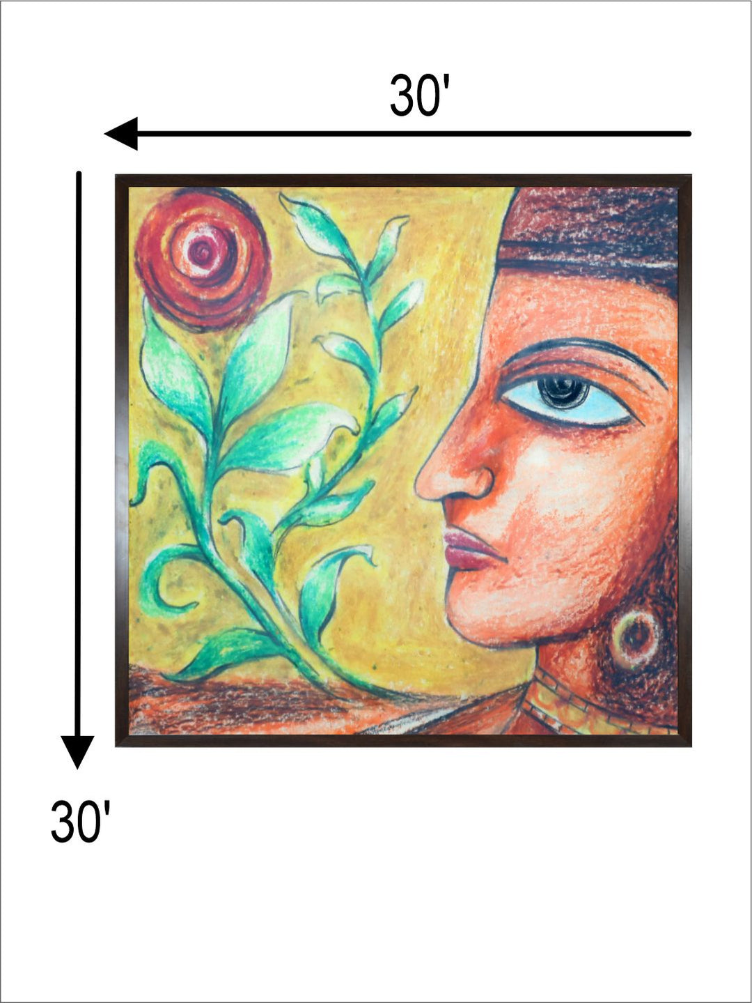 "Indian Folk Painting Wall Art''