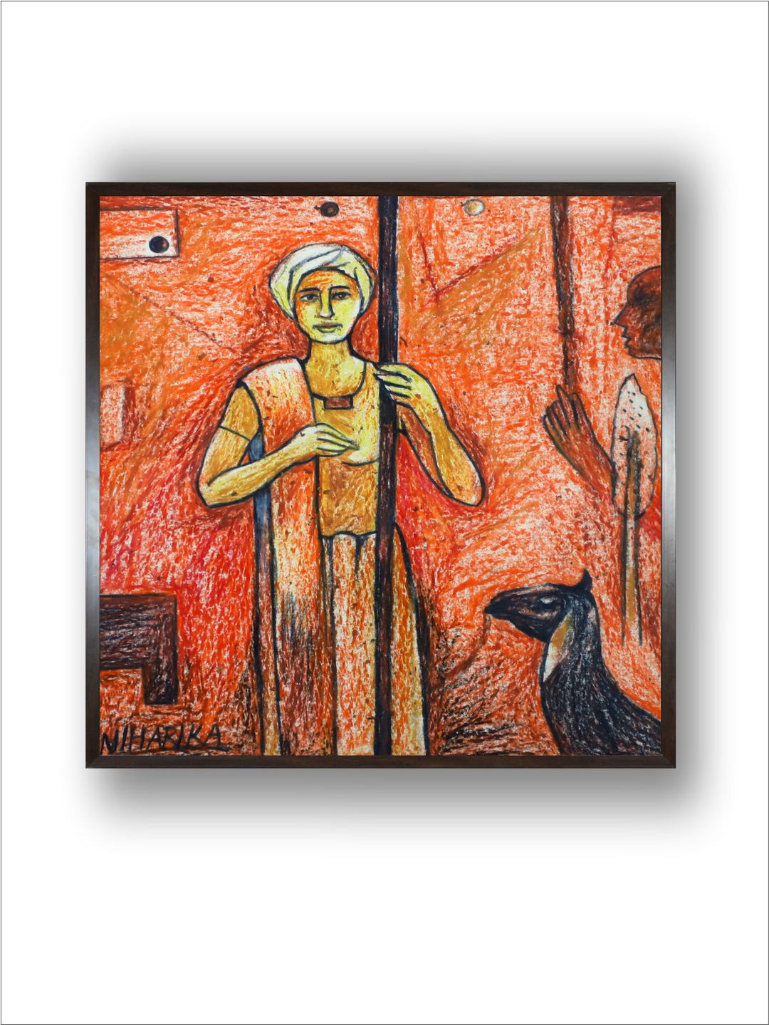 "Indian Folk Painting Wall Art''