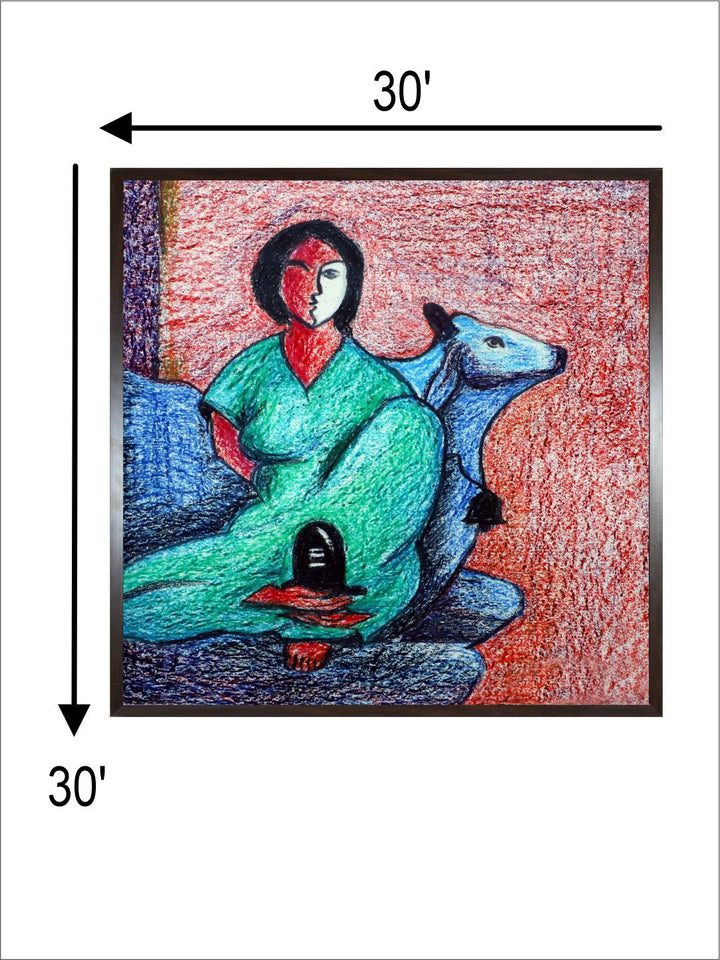 "Indian Folk Painting Wall Art''