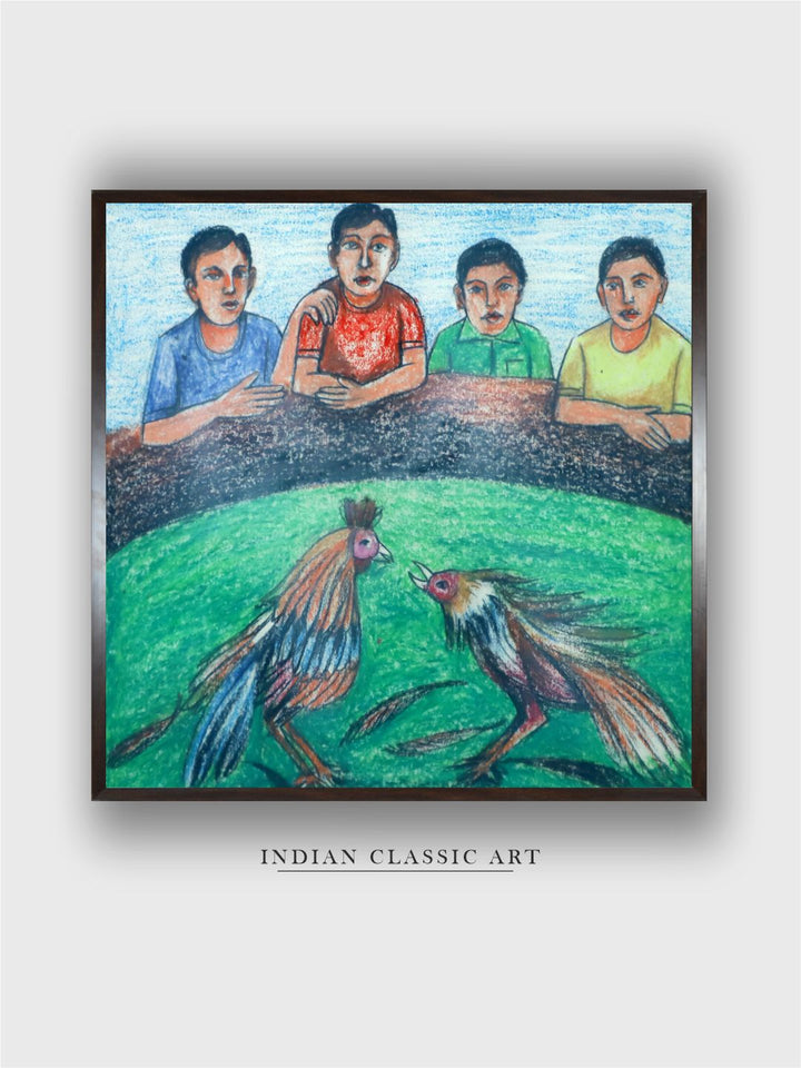 "Indian Folk Painting Wall Art''