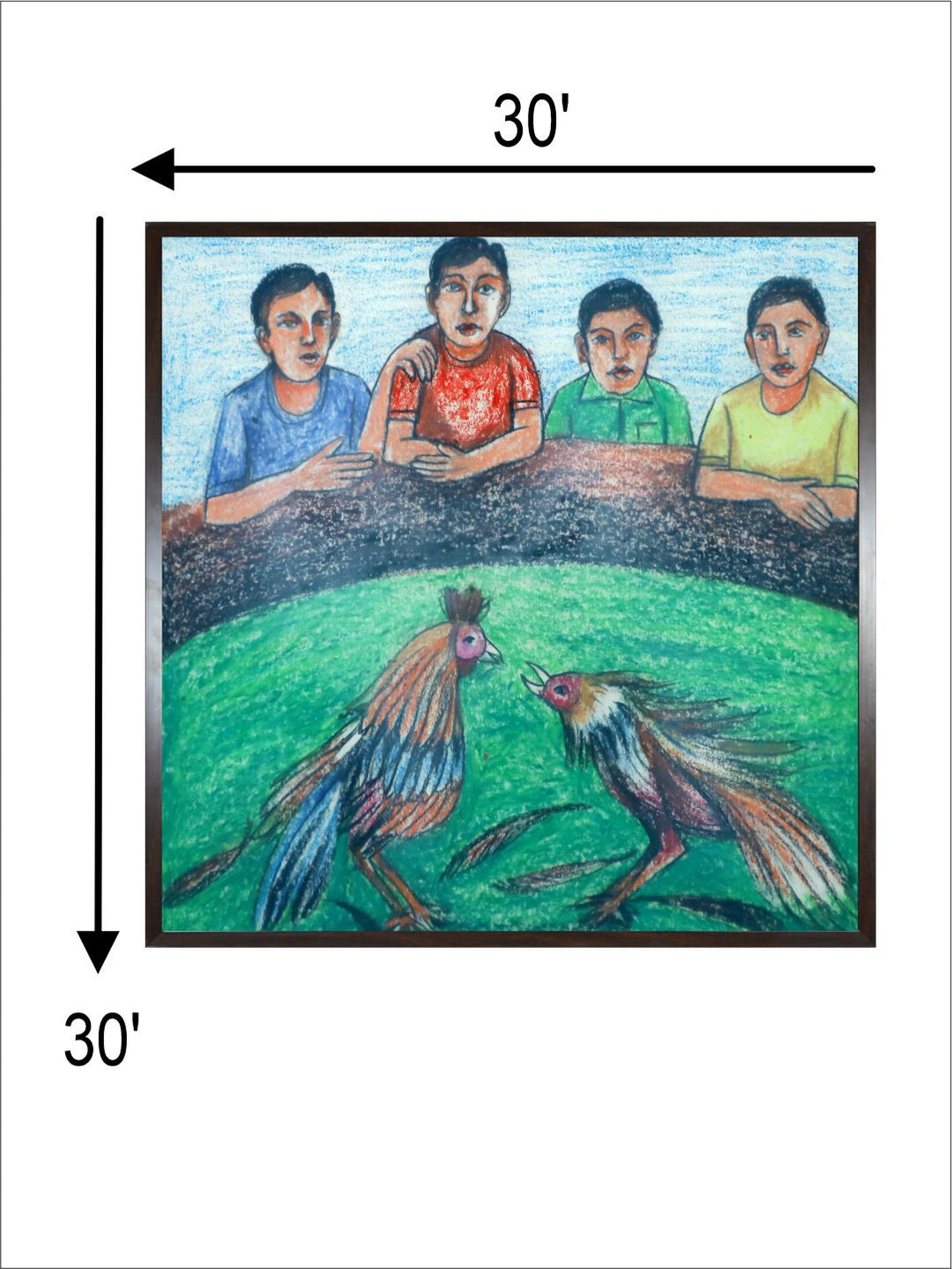 "Indian Folk Painting Wall Art''