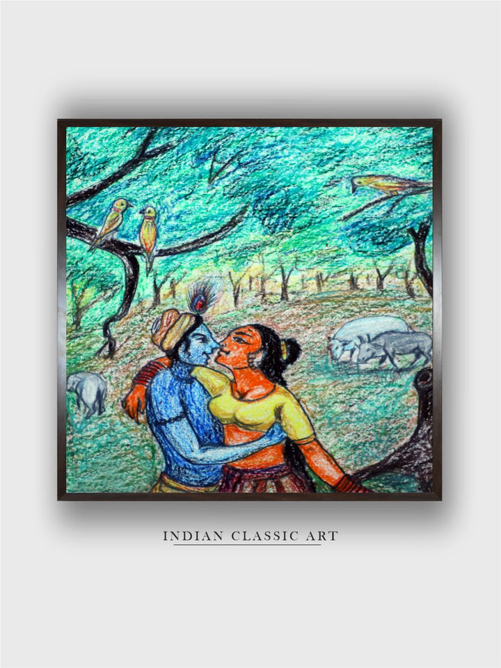 "Indian Folk Painting Wall Art''