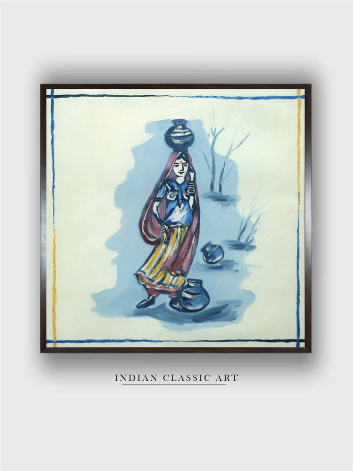 "Indian Folk Painting Wall Art''