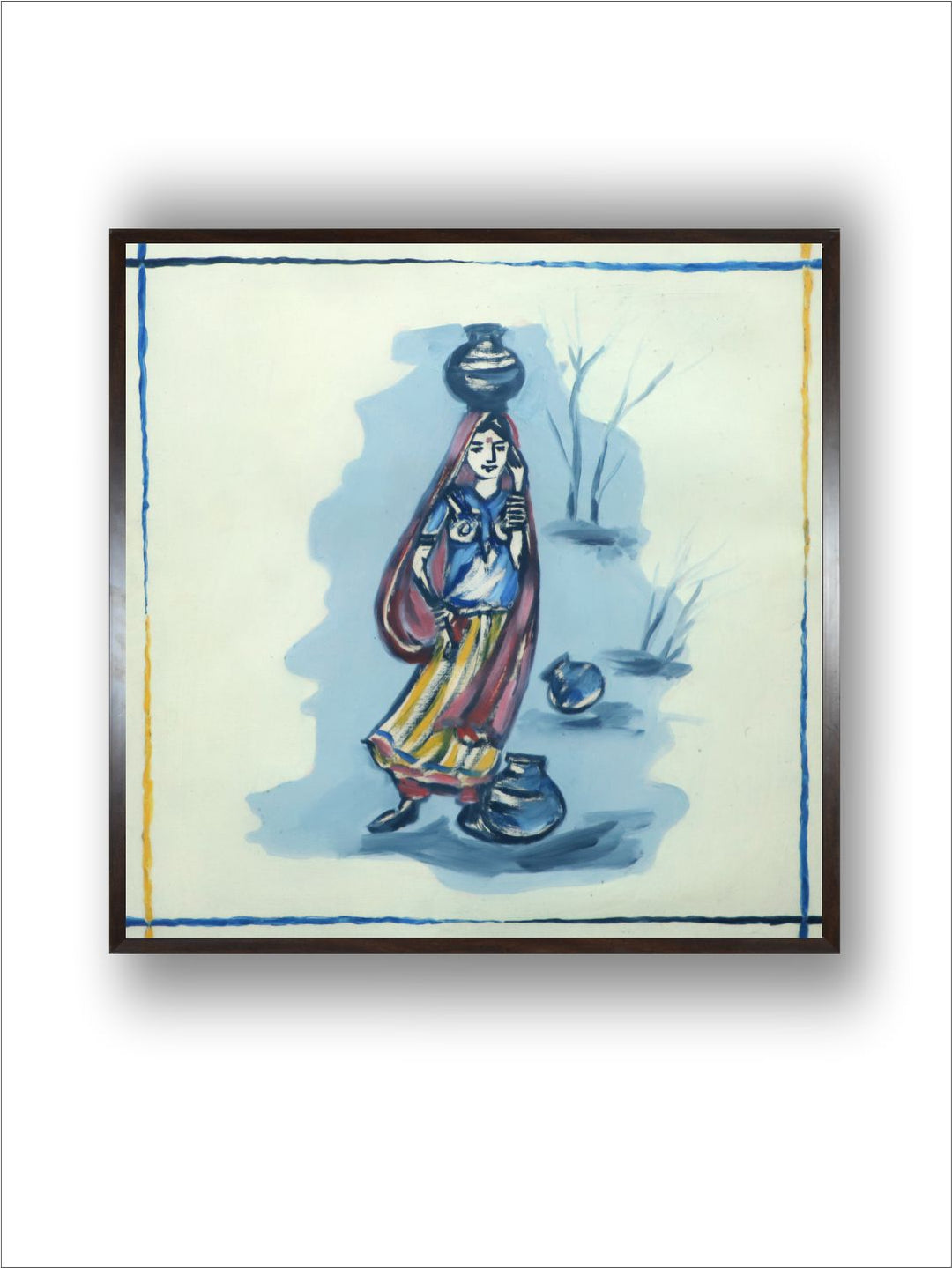 "Indian Folk Painting Wall Art''