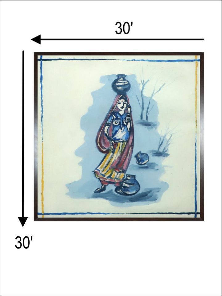 "Indian Folk Painting Wall Art''