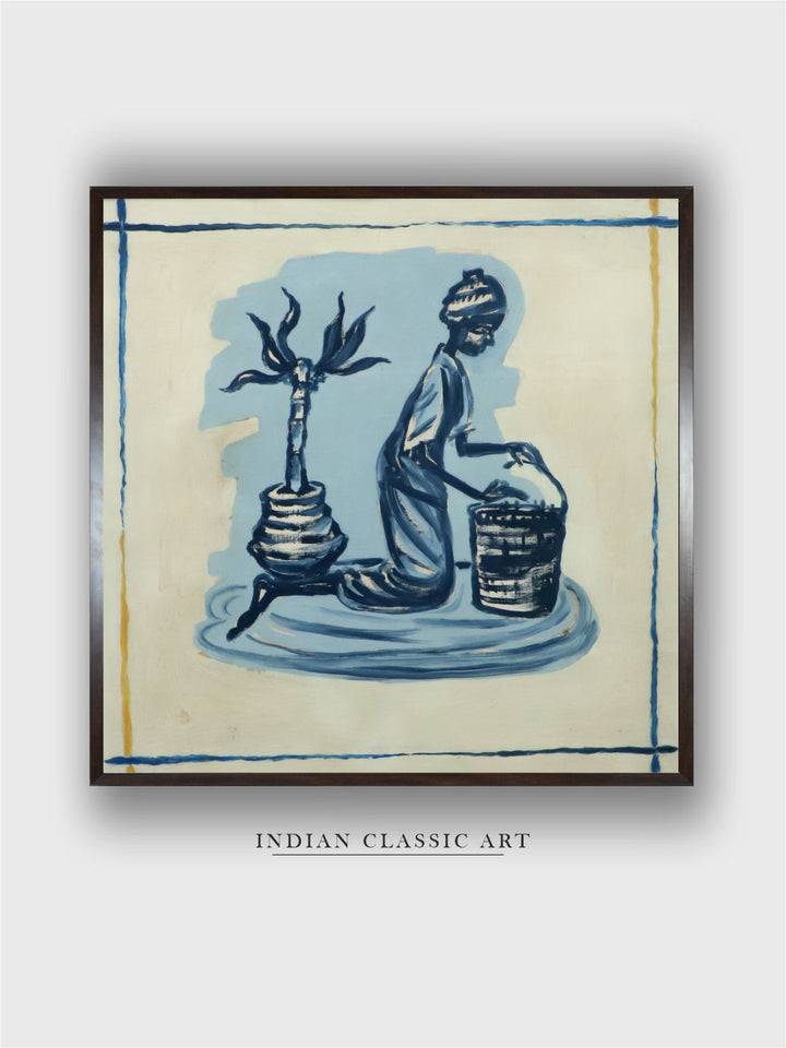 "Indian Folk Painting Wall Art''
