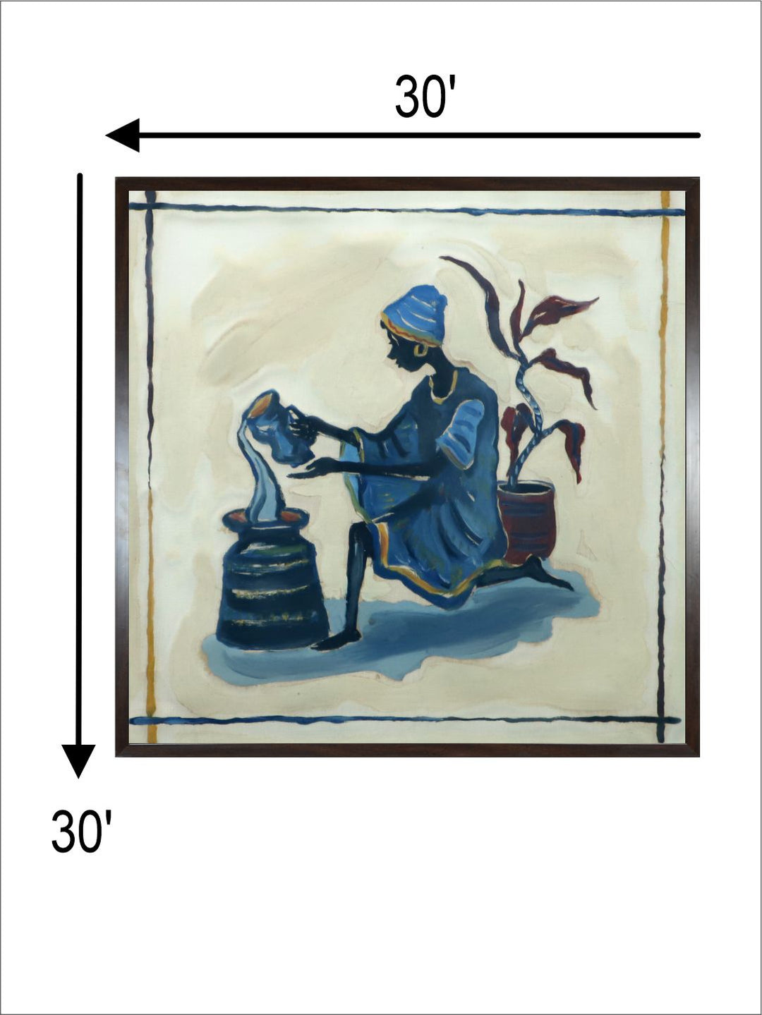 "Indian Folk Painting Wall Art''