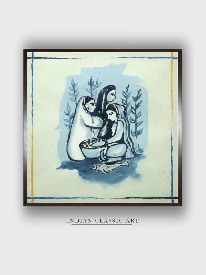 "Indian Folk Painting Wall Art''