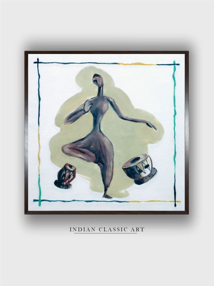 "Indian Folk Painting Wall Art''