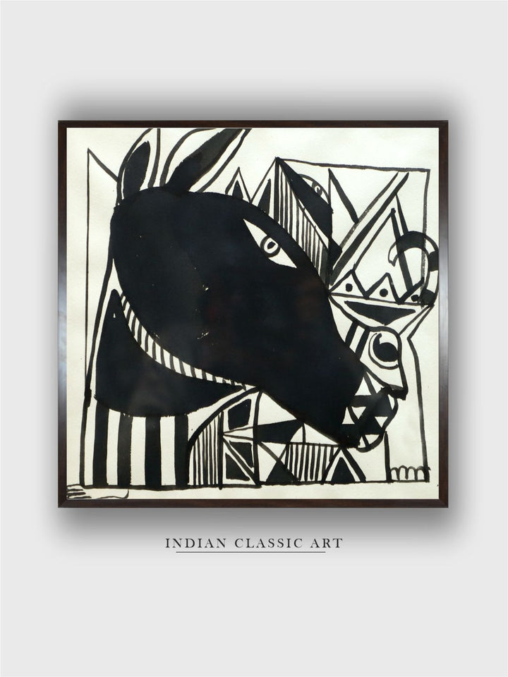 "Indian Folk Painting Wall Art''