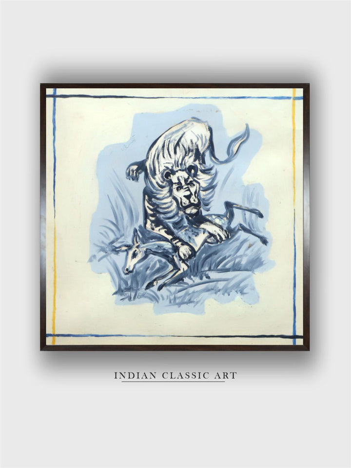 "Indian Folk Painting Wall Art''
