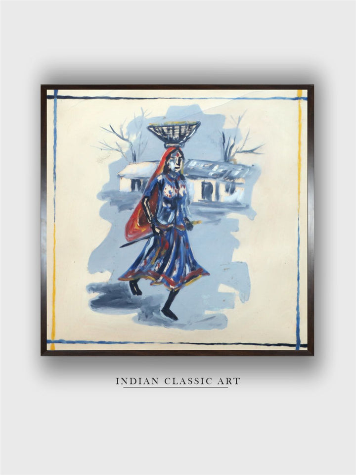 "Indian Folk Painting Wall Art''