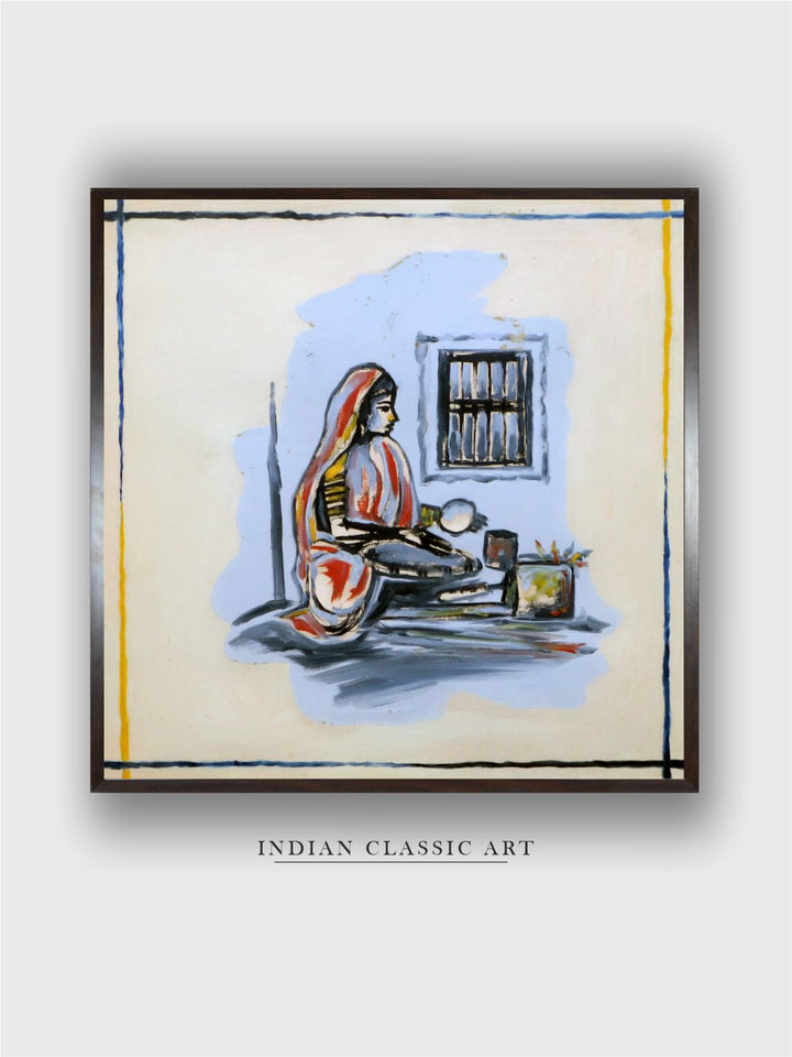 "Indian Folk Painting Wall Art''