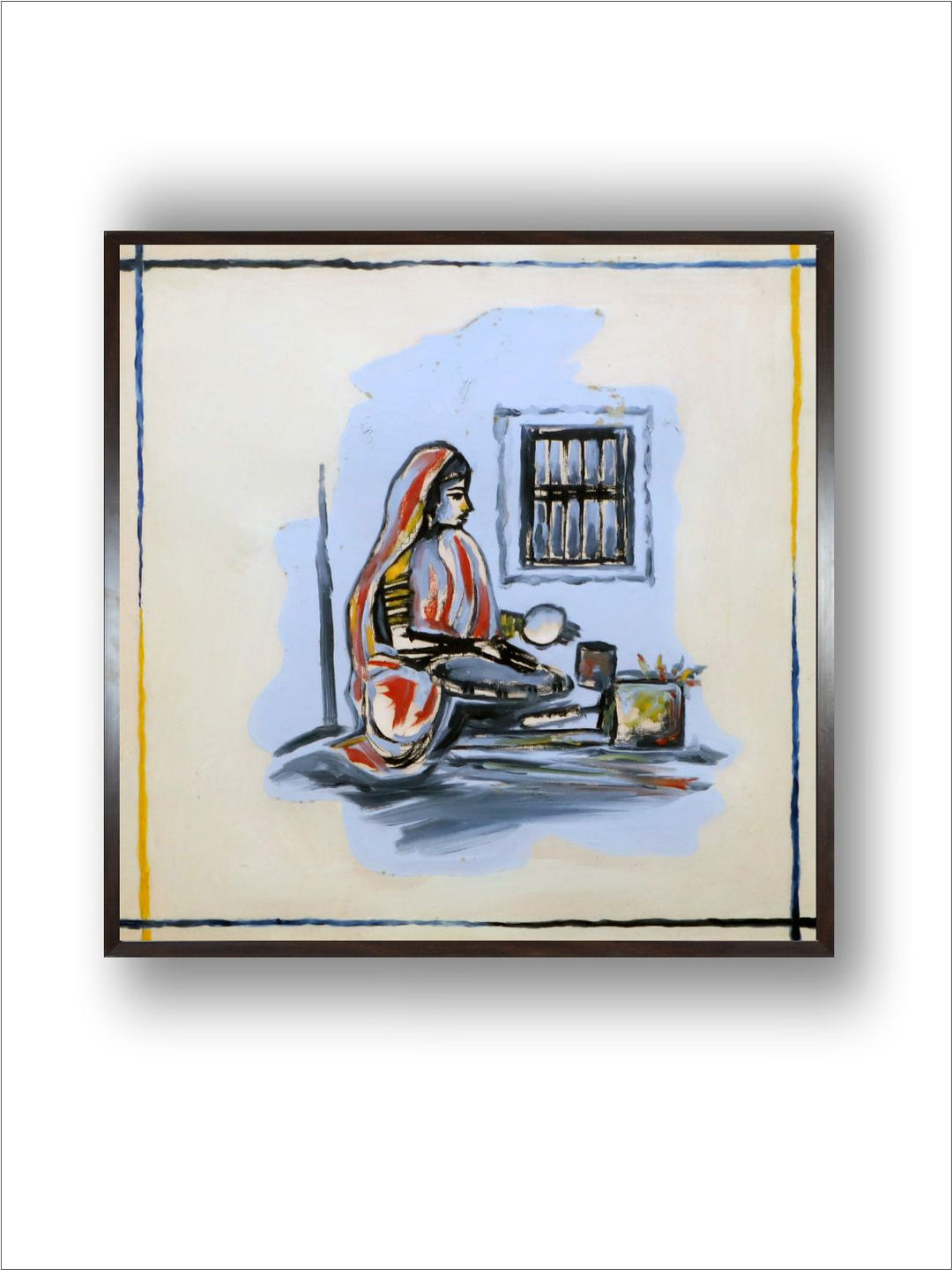 "Indian Folk Painting Wall Art''