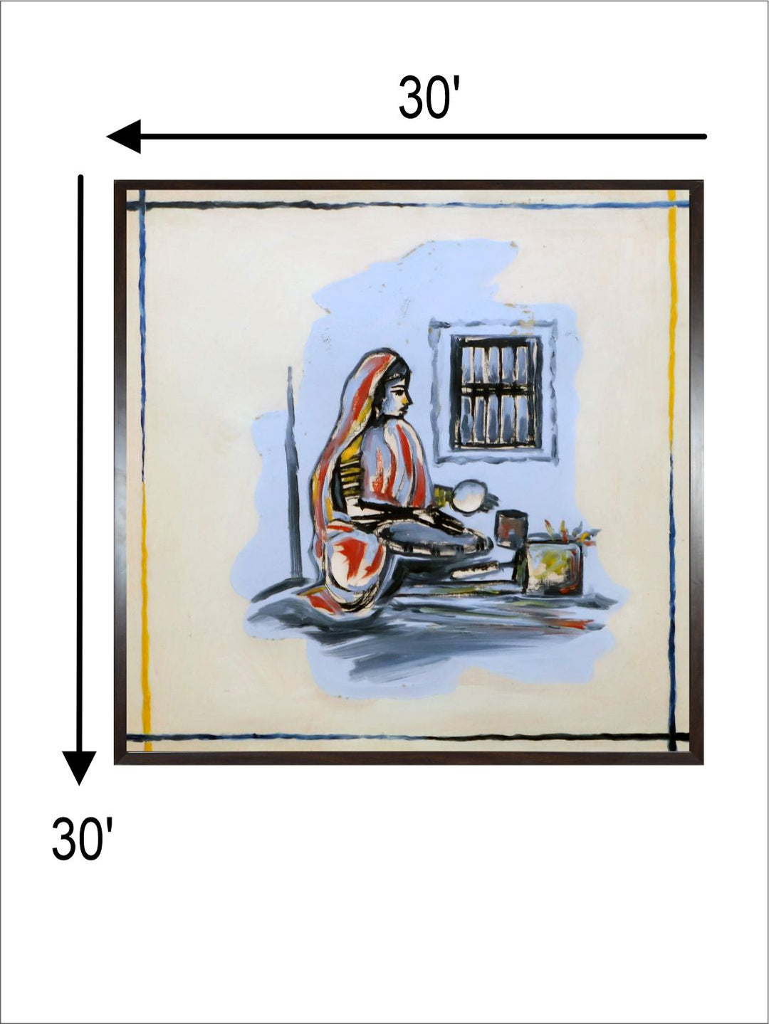 "Indian Folk Painting Wall Art''