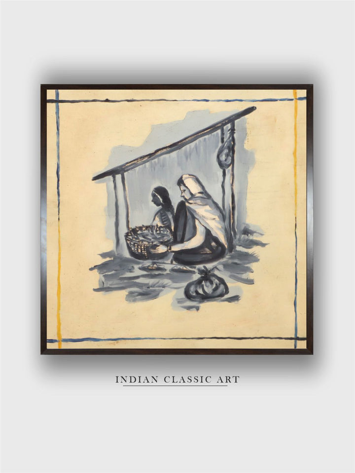 "Indian Folk Painting Wall Art''