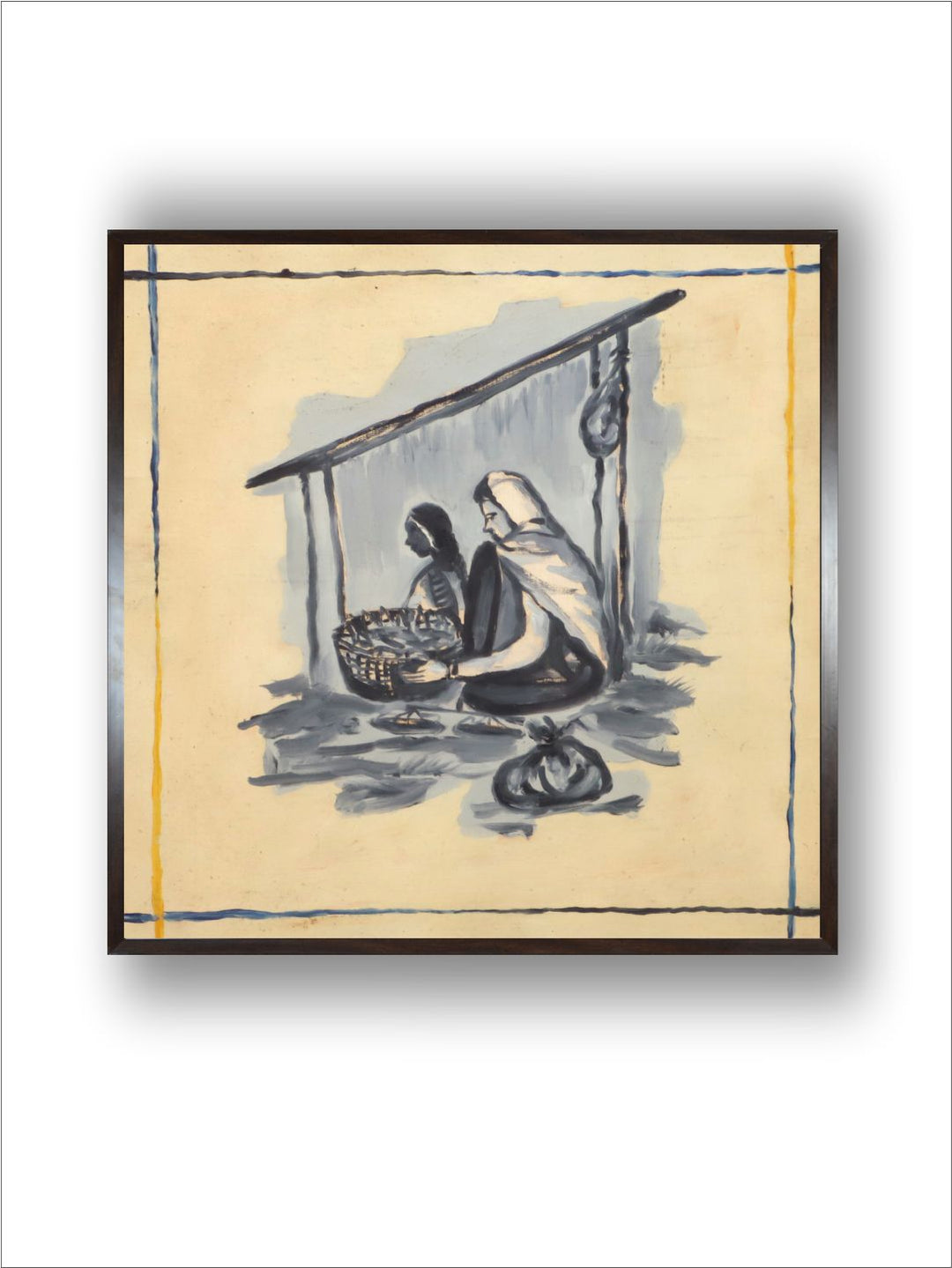 "Indian Folk Painting Wall Art''