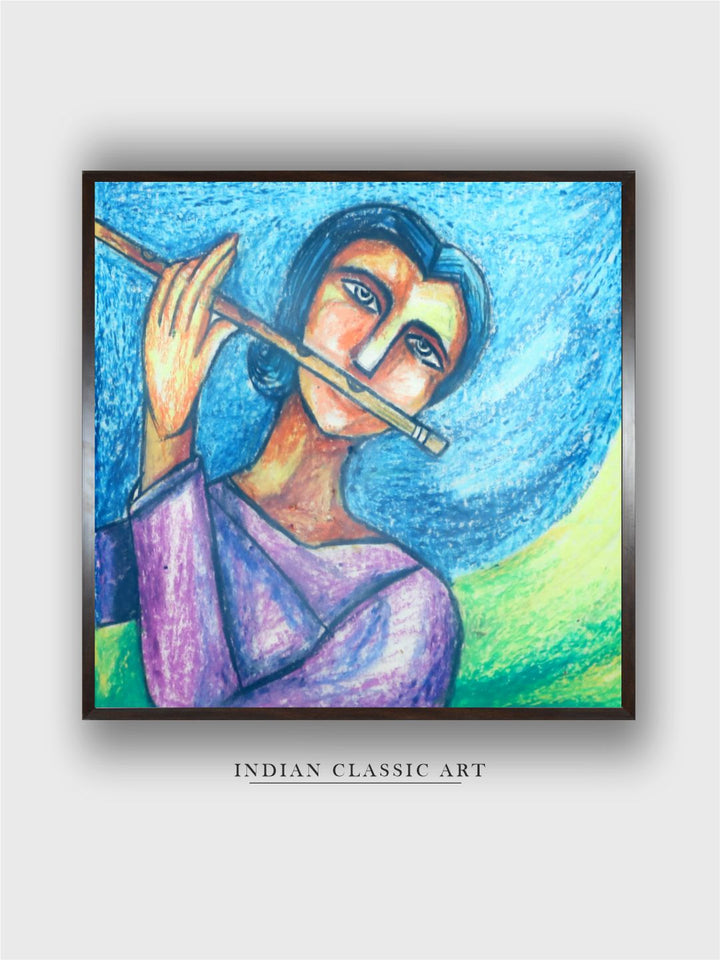 "Indian Folk Painting Wall Art''