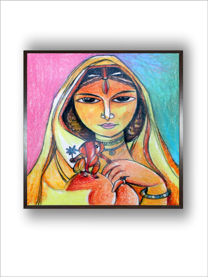 "Indian Folk Painting Wall Art''