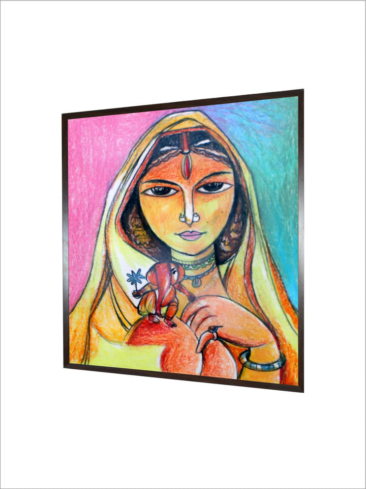"Indian Folk Painting Wall Art''