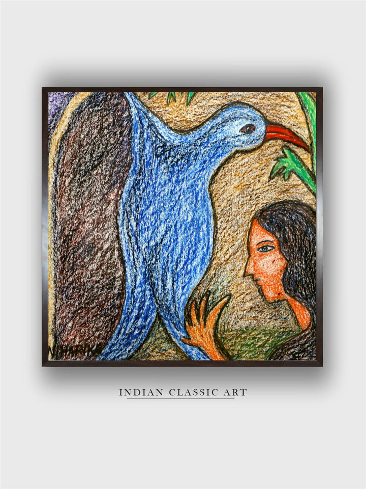 "Indian Folk Painting Wall Art''