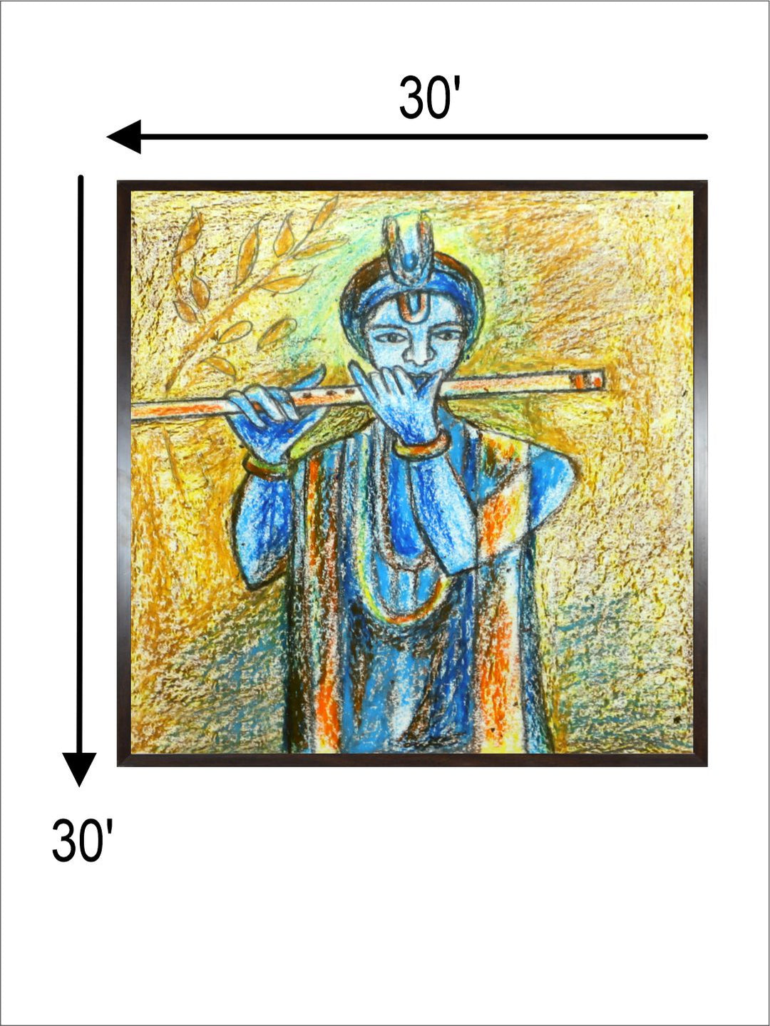 "Indian Folk Painting Wall Art''