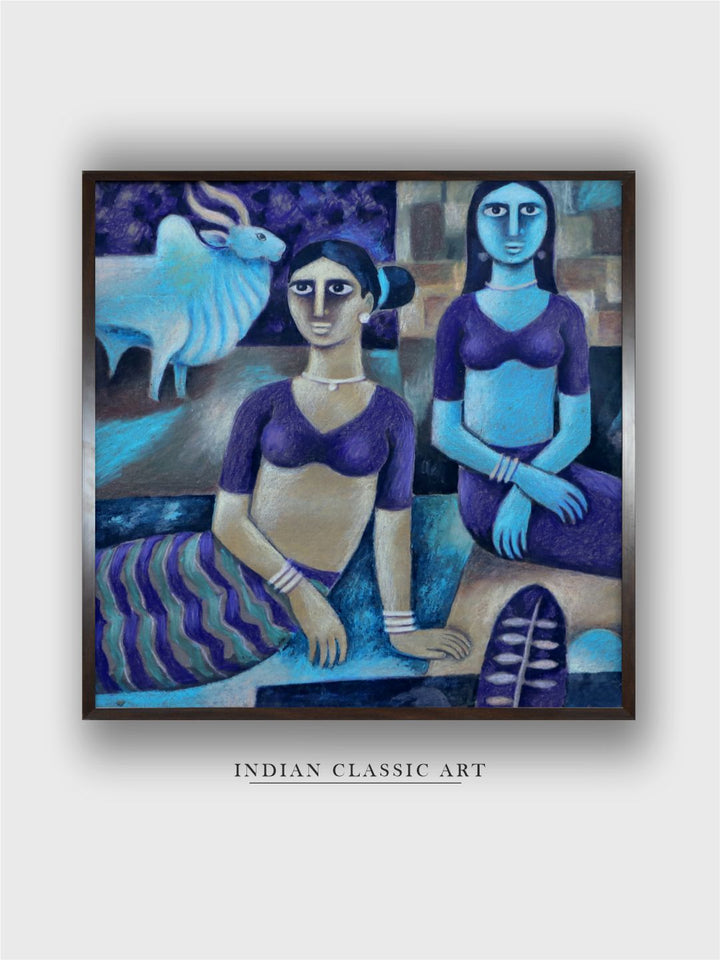 "Indian Folk Painting Wall Art''
