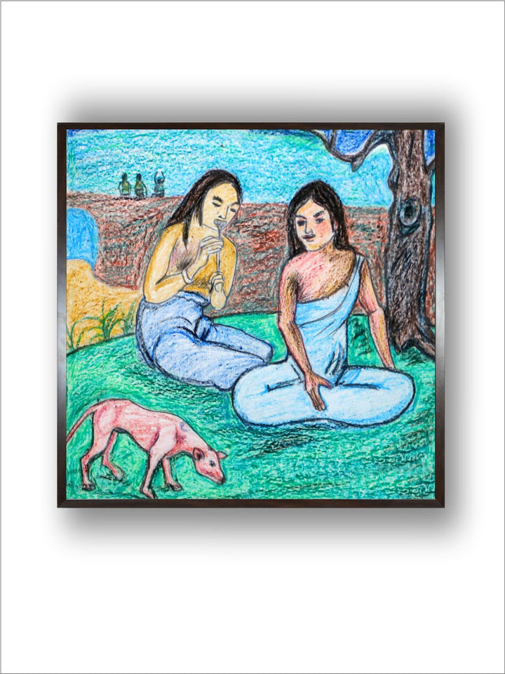 "Indian Folk Painting Wall Art''