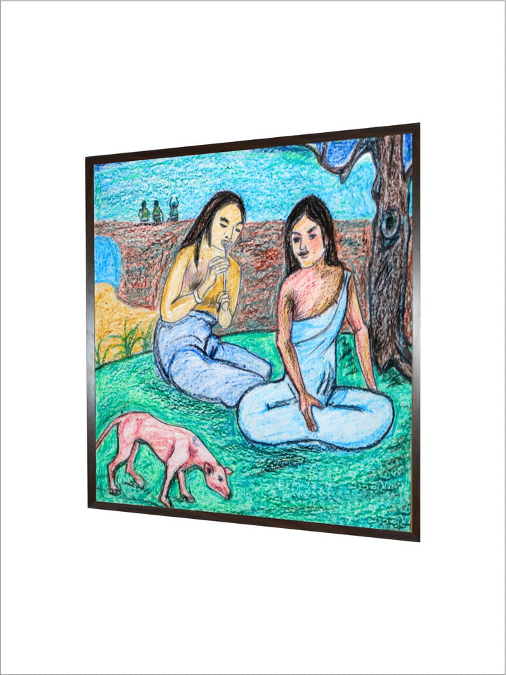 "Indian Folk Painting Wall Art''